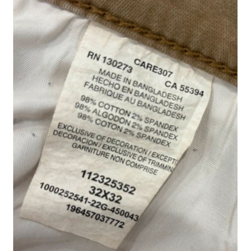 Men’s Wrangler Tan Slim Straight 32x32 Pants - Picture 3 of 5